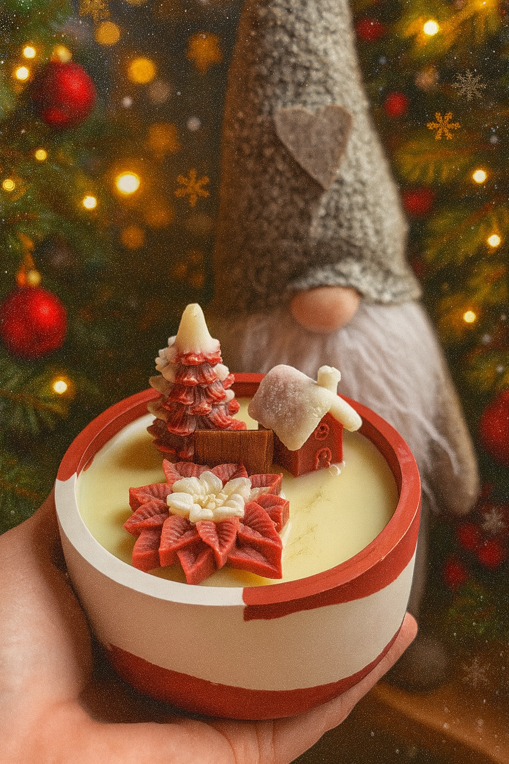 Bougie Orange Épicée Noël