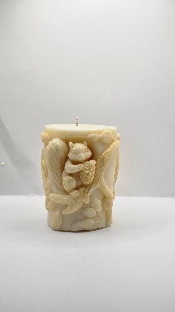 VELA DE CERA DE SOJA DE ARDILLA