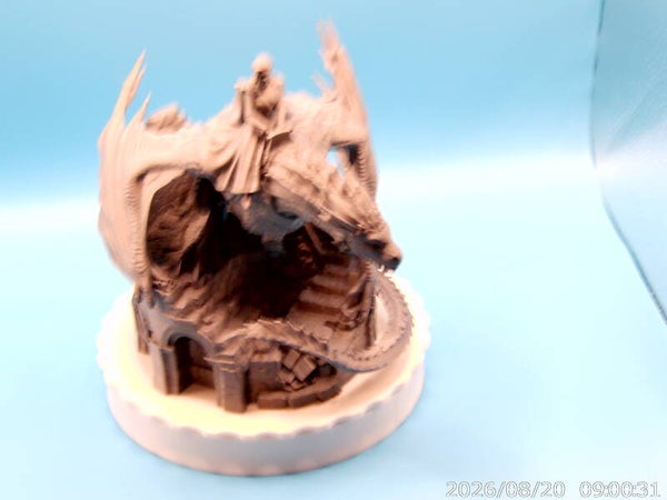 Daenery's riding back of a dragon from game of thrones