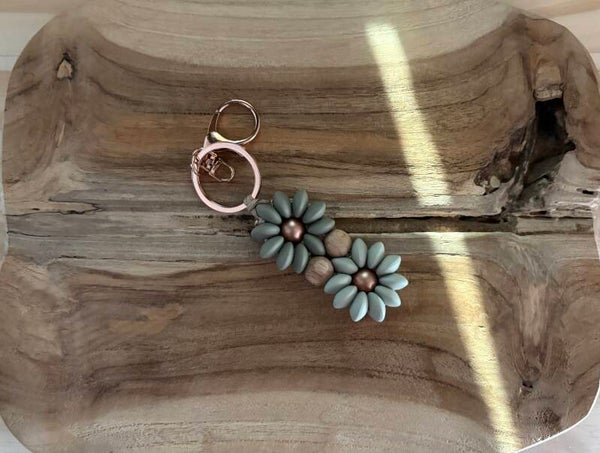 Porte clé florale