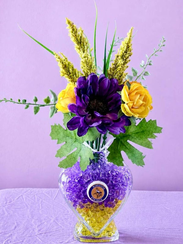 Sports Purple Pride Vikings Heart