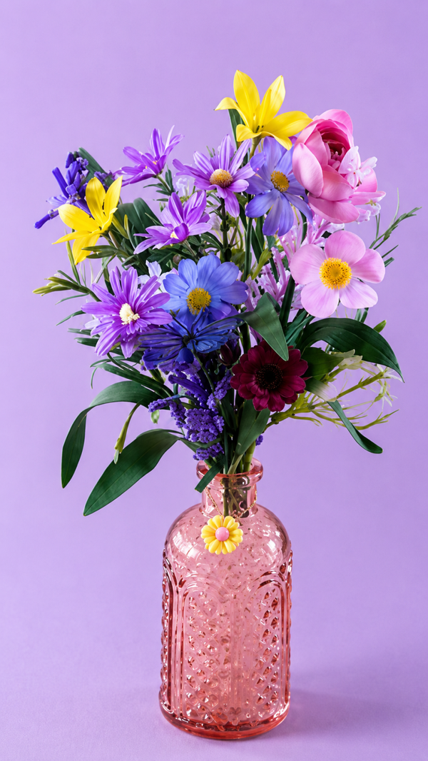 Lavender Wildflower Charm