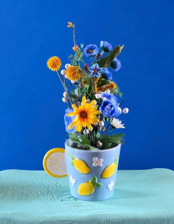 Blue Lemon Blossom Cup