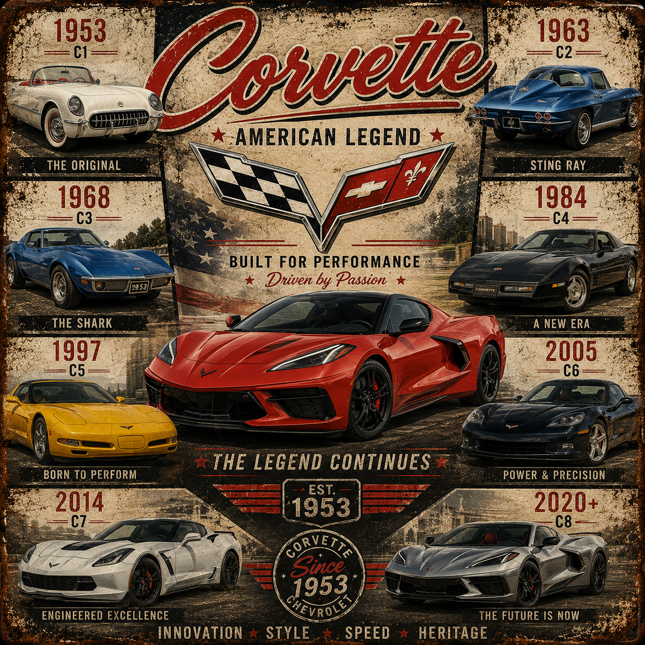 2D Cars-Harley’s Classic Signs (variety)