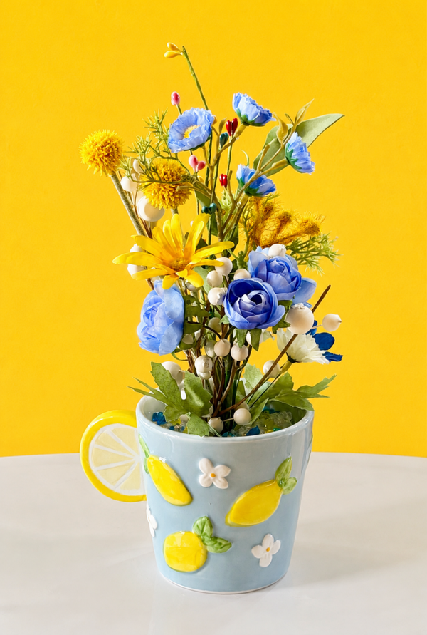 Golden Lemon Blue Blossom