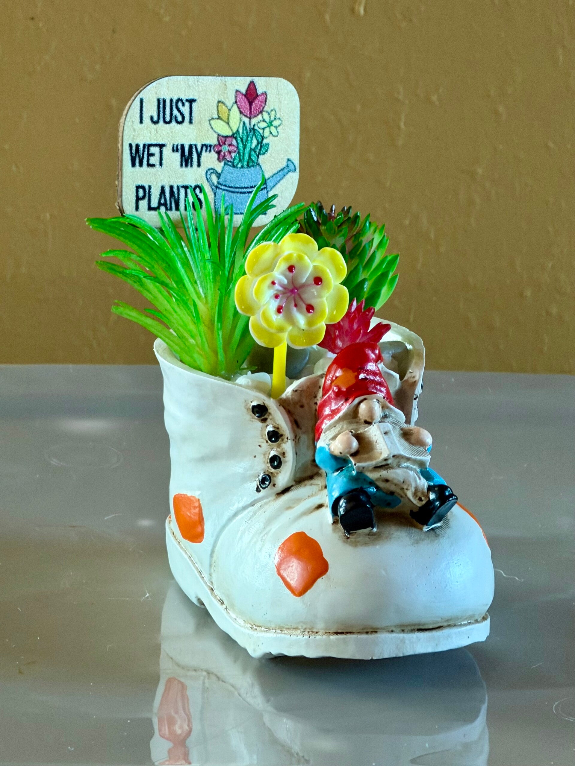 Succulents - Gnome Boot Succulent Planter