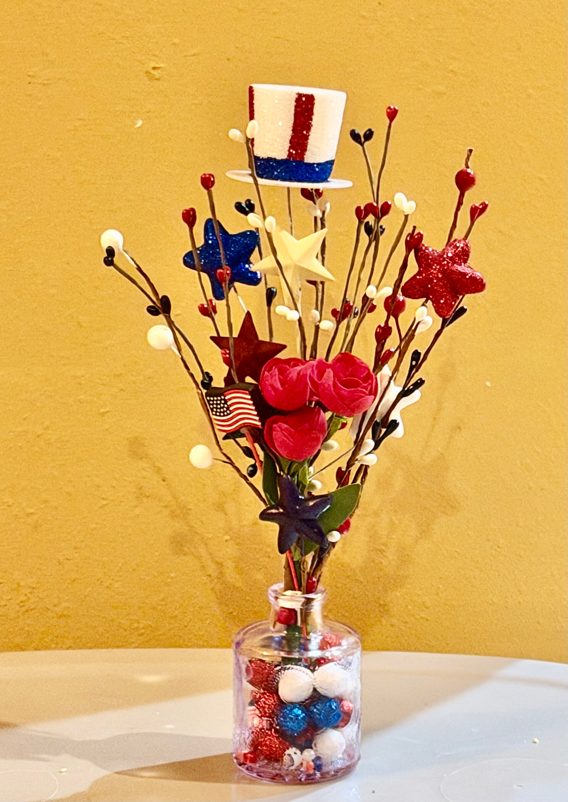 Fourth of July - Uncle Sam’s Sparkler Bouquet 🇺🇸