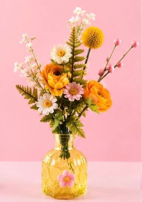 Golden Butterfly Bloom Vase