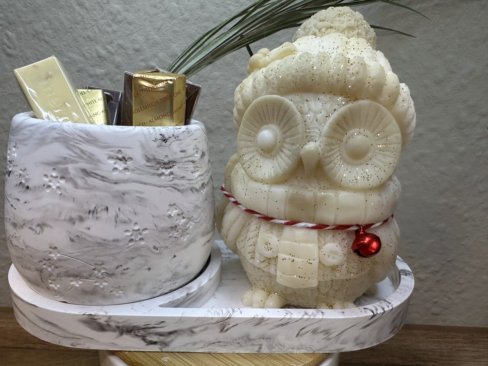 Kerze / Gießform " Eulen Geflüster"