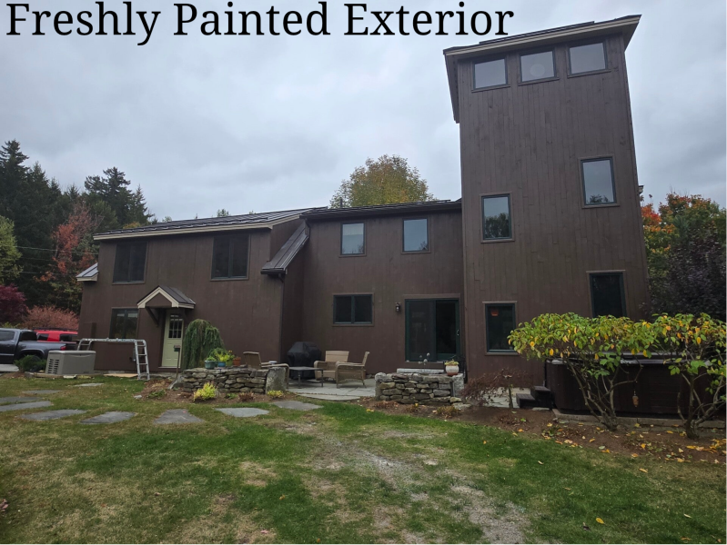 Freshly restored residential exterior in Sullivan County, NH offering our services here! 🏡✨ #restoration #exterior #services #SullivanCounty #NewHampshire
