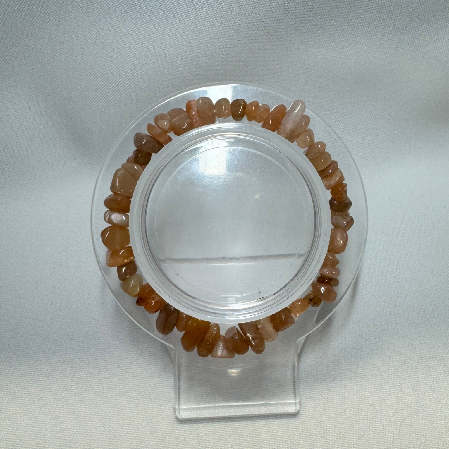 Split armband Roze Maansteen