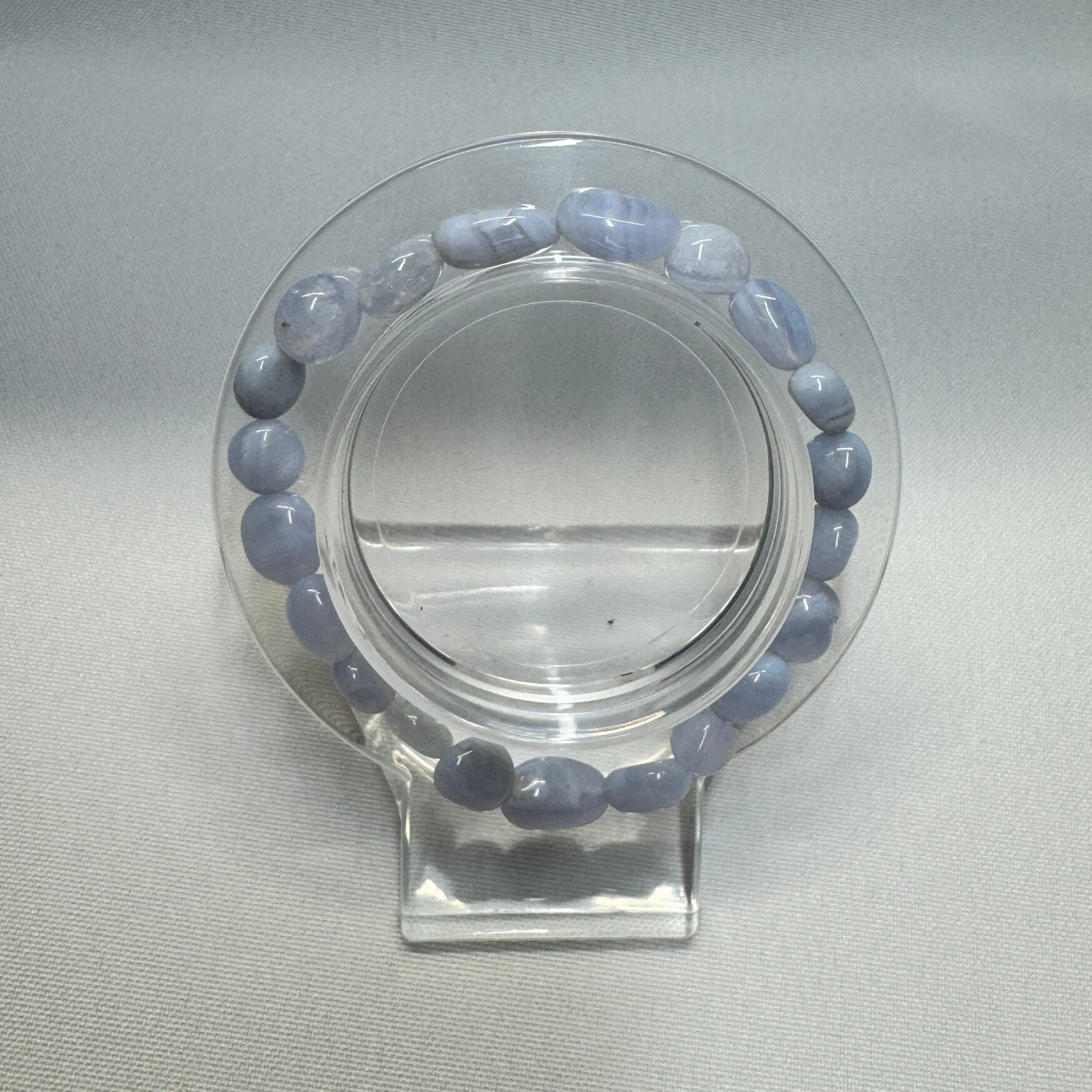 Armband Blue Lace Agaat trommelsteen