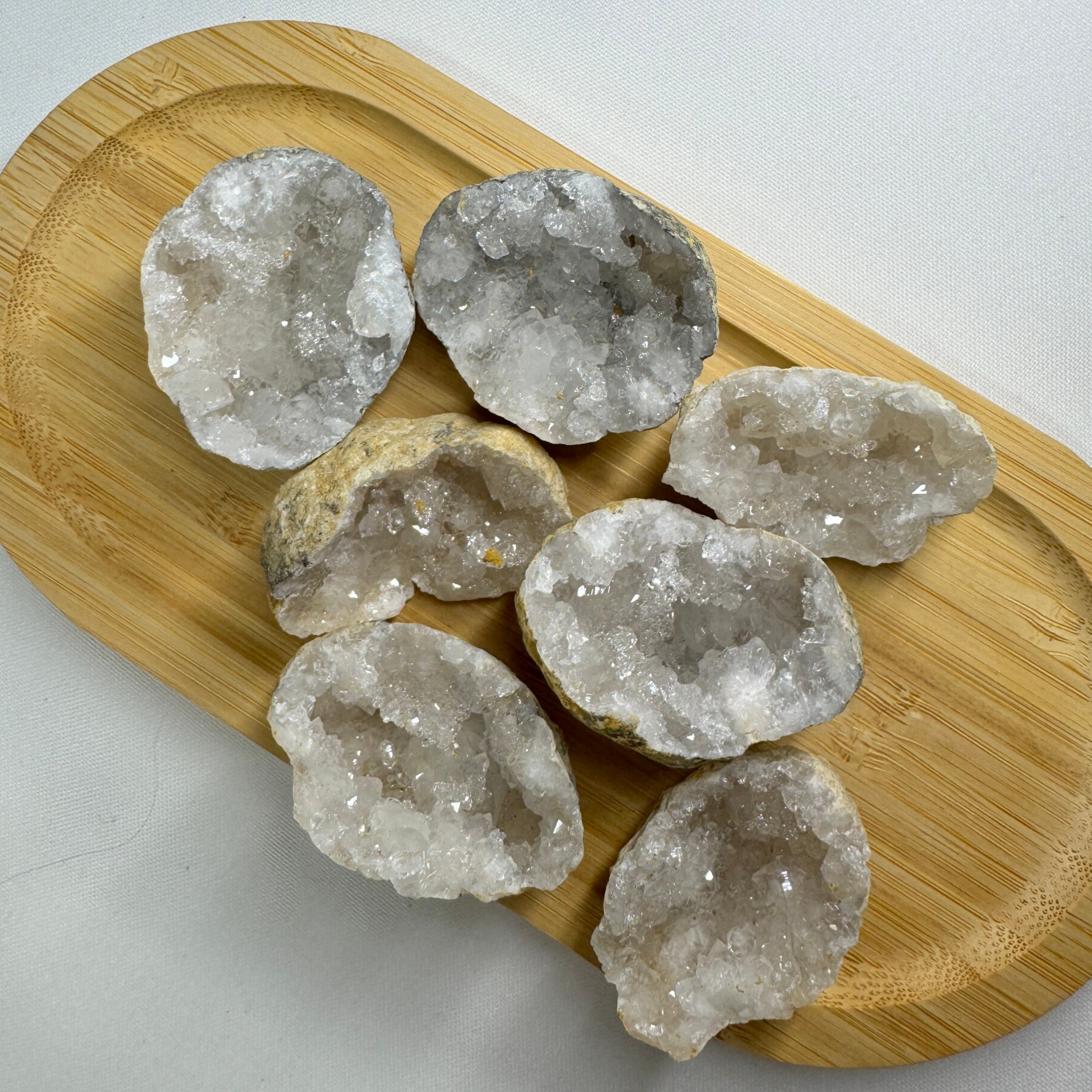 Bergkristal geode stuk