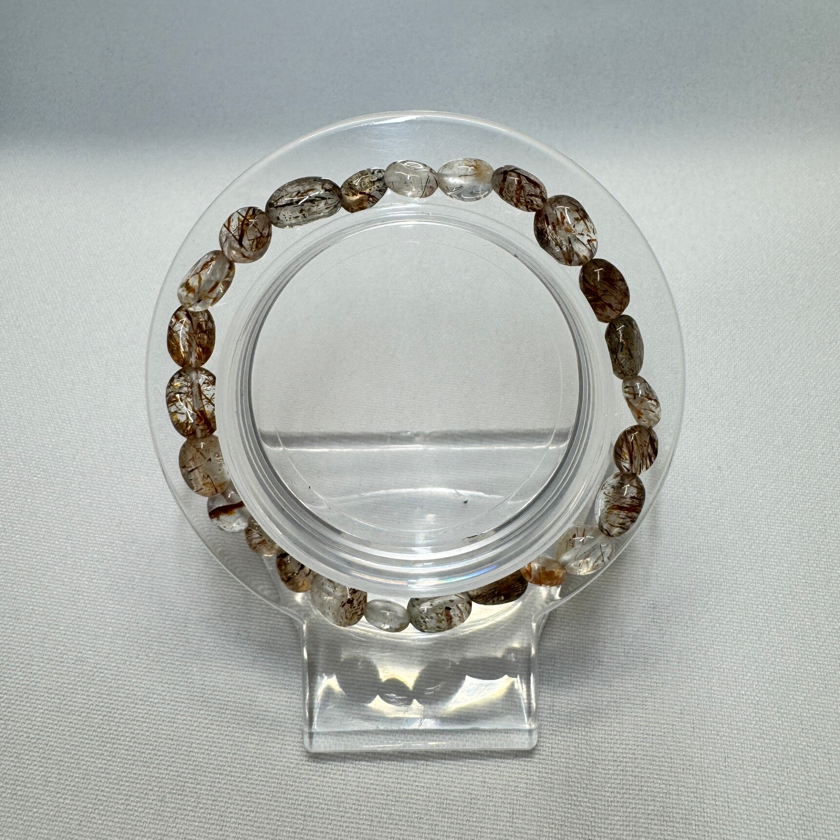 Armband Rutielkwarts trommelsteen