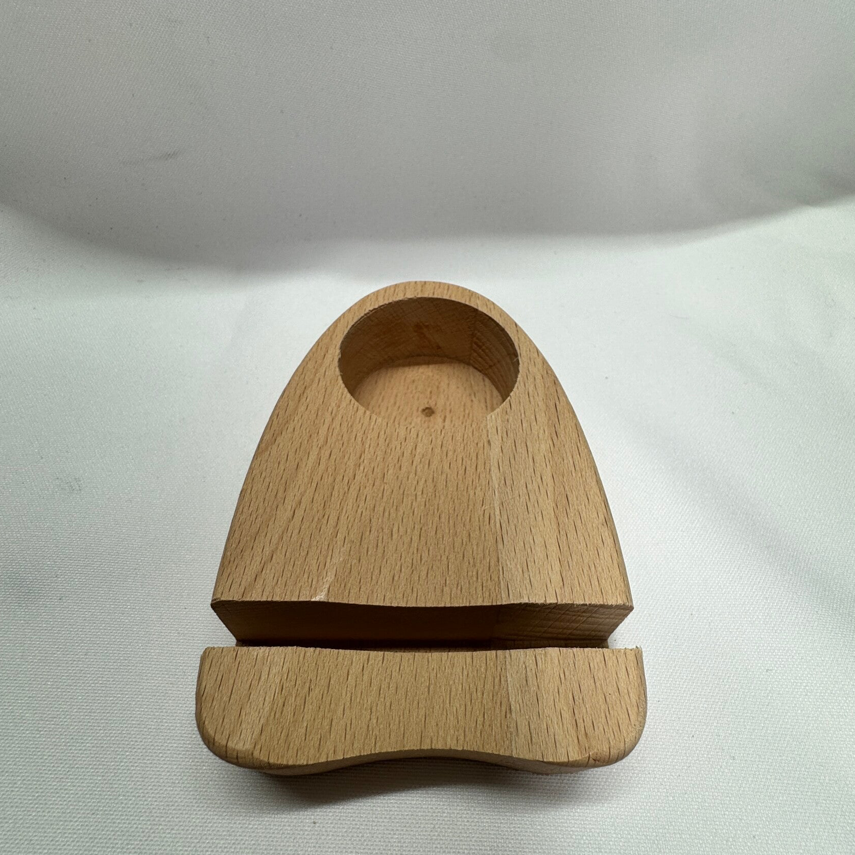 Houten waxinelicht houder voor schijf