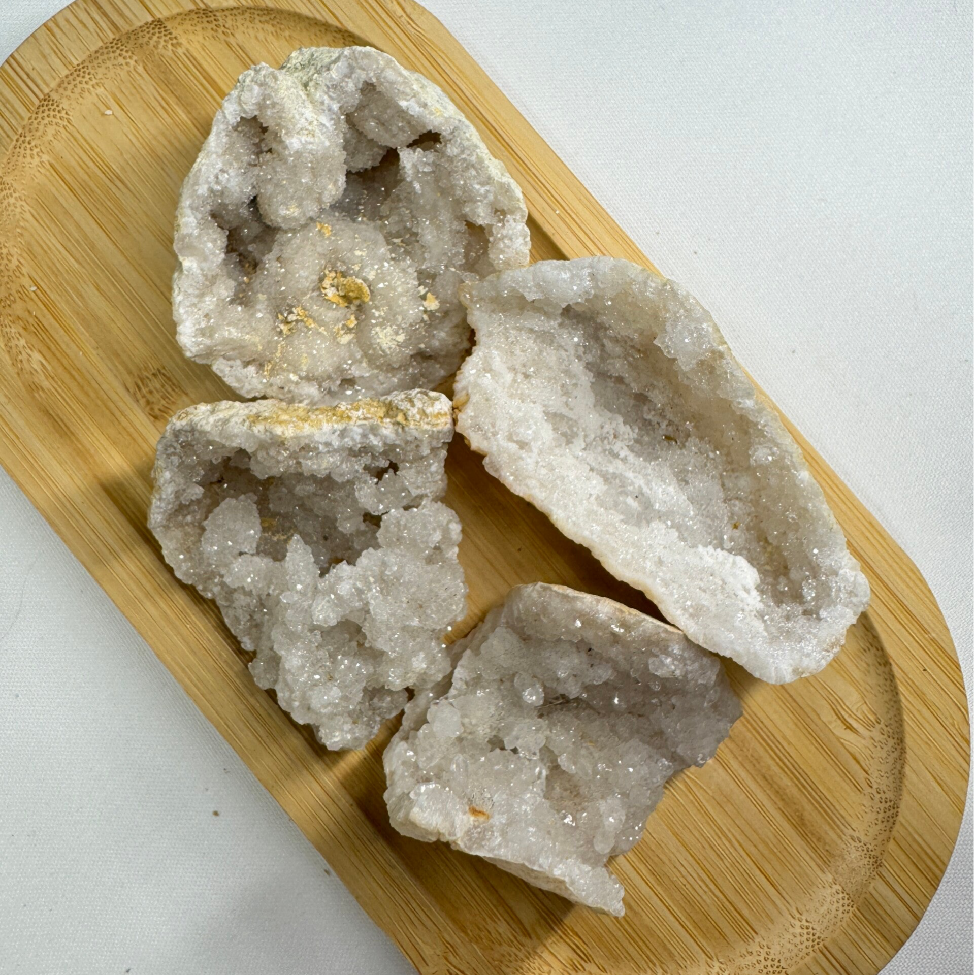 Bergkristal geode stuk