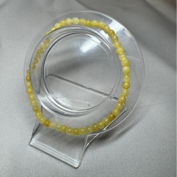 Armband Gele Calciet 4mm