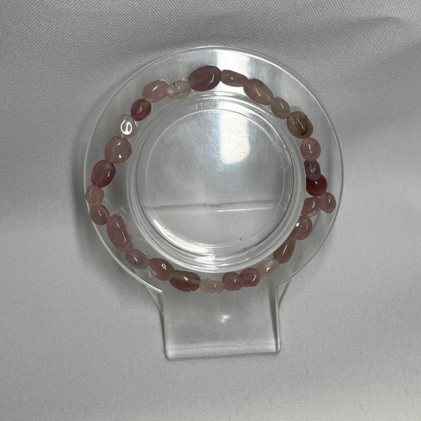 Armband Rozenkwarts trommelsteen