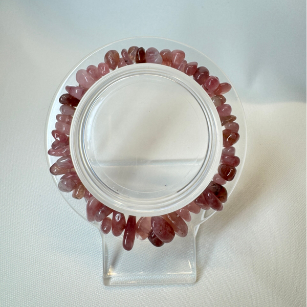 Split armband Rozenkwarts AA