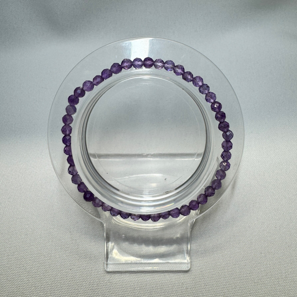 Armband Amethist 4mm (facet geslepen)