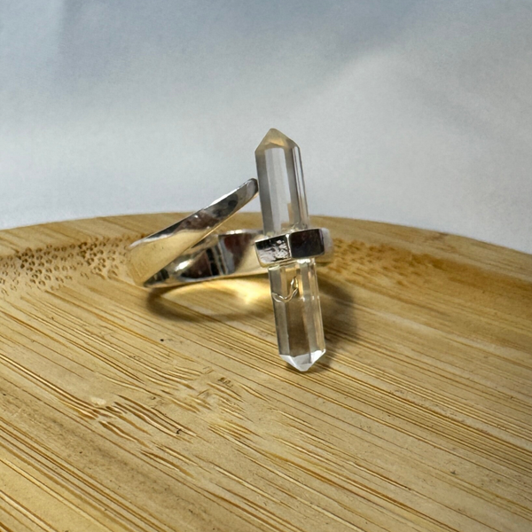 Ring Bergkristal punt