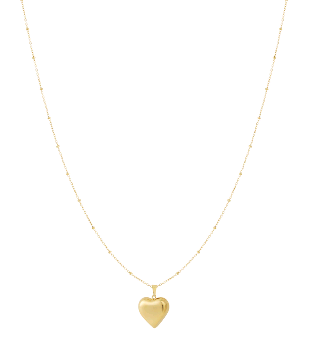 Long heart ketting