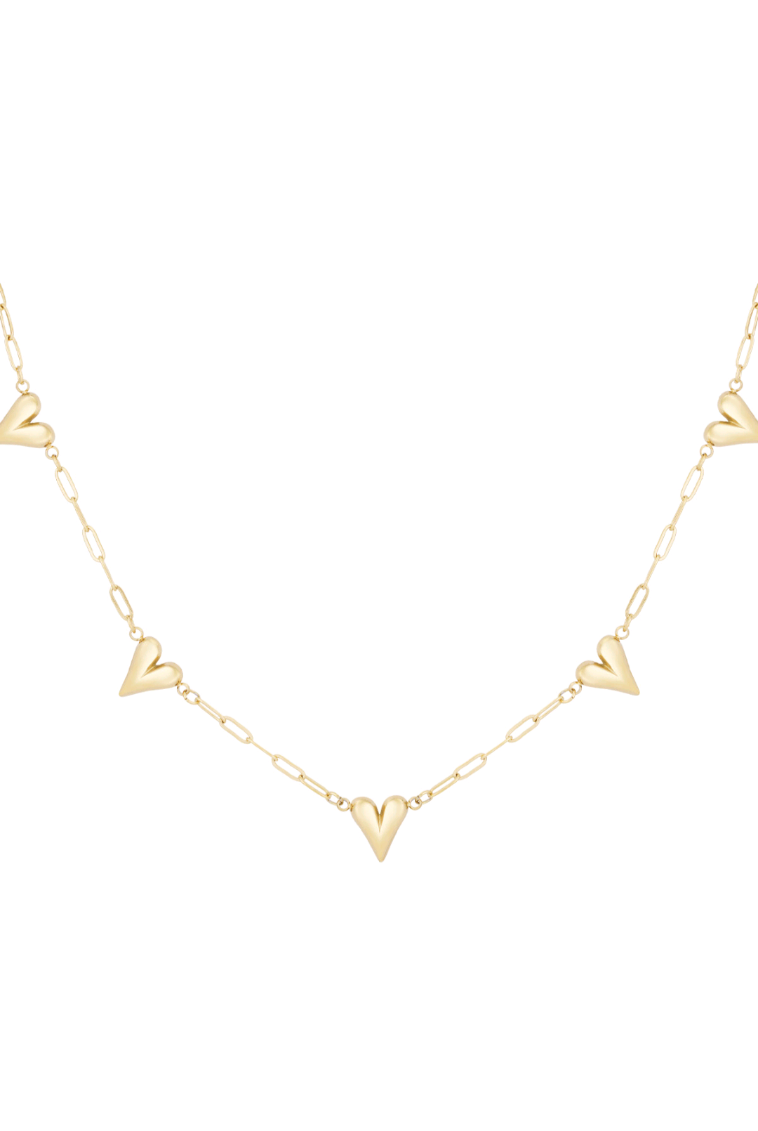 Hearts unfolded ketting