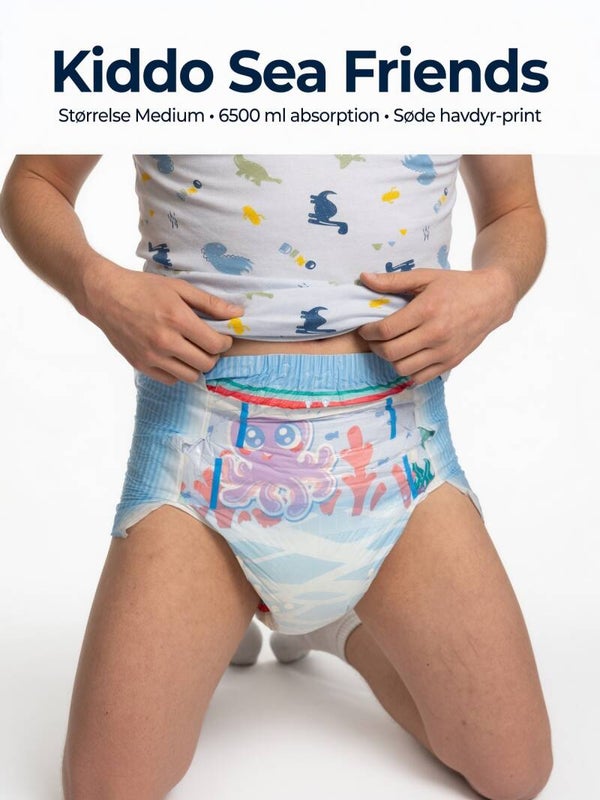 Kiddo Sea Friends ( Størrelse Medium ) Pakke med 2 stk.