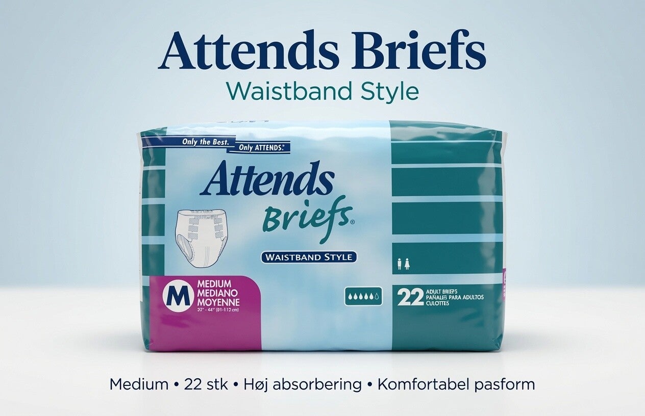 Attends Briefs (Waistband Style) MEDIUM 22 stk.