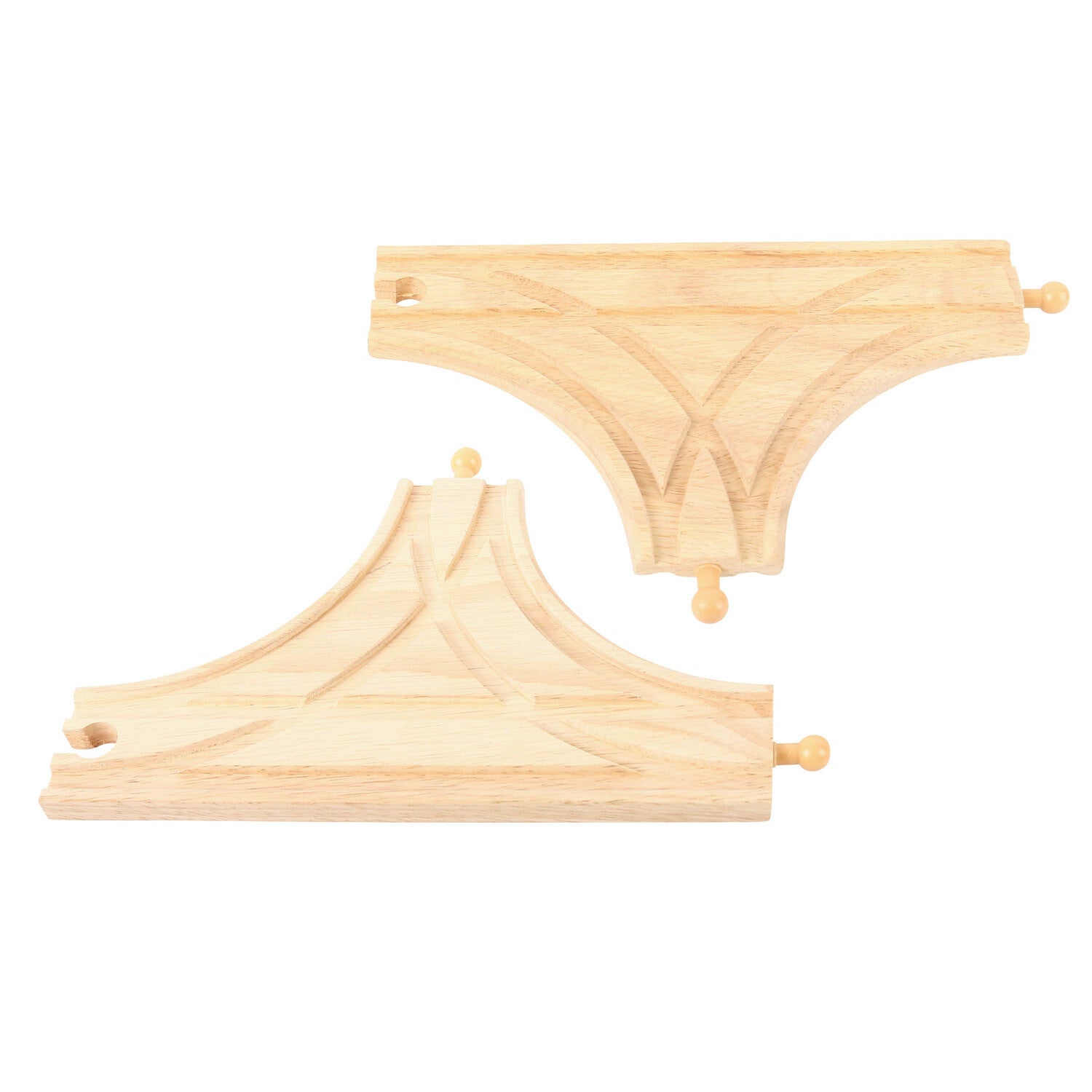 Bigjigs Houten Rails - T-splitsing, 2 stuks