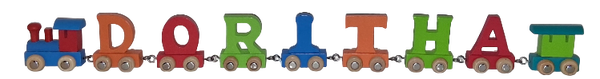 Lettertrein met de naam Doritha