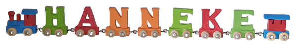 Lettertrein met de naam Hanneke