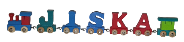 Lettertrein met de naam Jiska