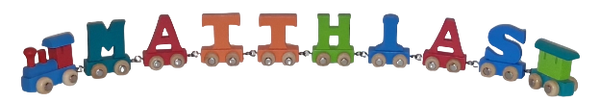 Lettertrein met de naam Matthias