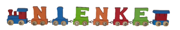Lettertrein met de naam Nienke
