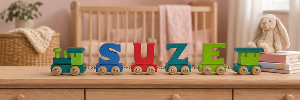 Lettertrein met de naam Suze