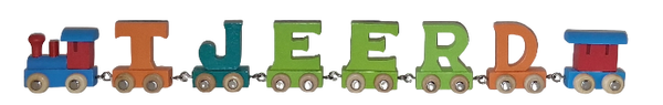 Lettertrein met de naam Tjeerd