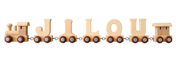 Lettertrein met de naam Jilou