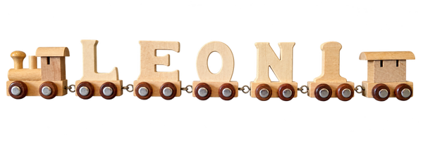 Lettertrein met de naam Leoni