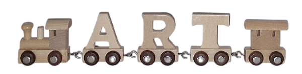 Lettertrein met de naam Art