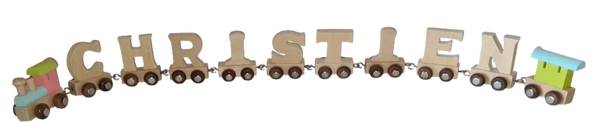 Lettertrein met de naam Christien