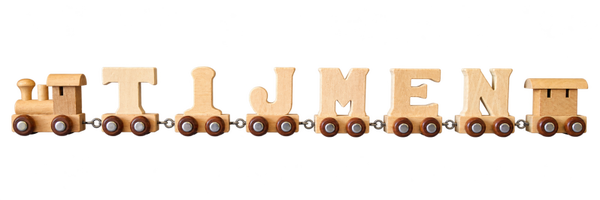 Lettertrein met de naam Tijmen