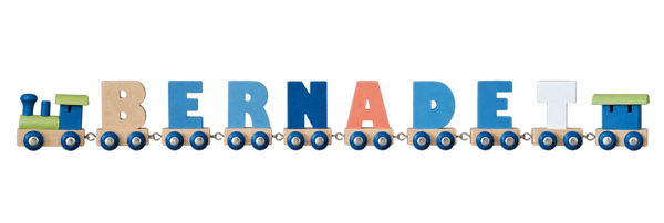 Lettertrein met de naam Bernadet