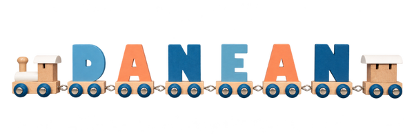 Lettertrein met de naam Danean