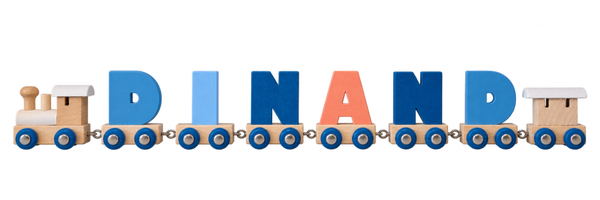 Lettertrein met de naam Dinand