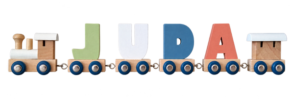 Lettertrein met de naam Juda