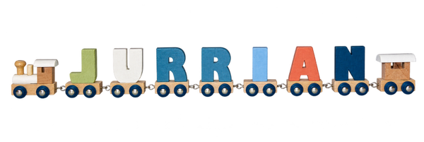 Lettertrein met de naam Jurrian