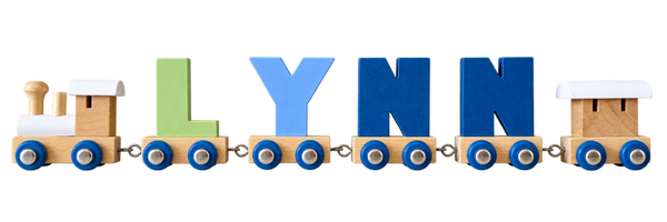 Lettertrein met de naam Lynn