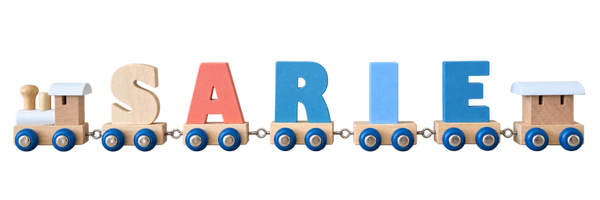 Lettertrein met de naam Sarie