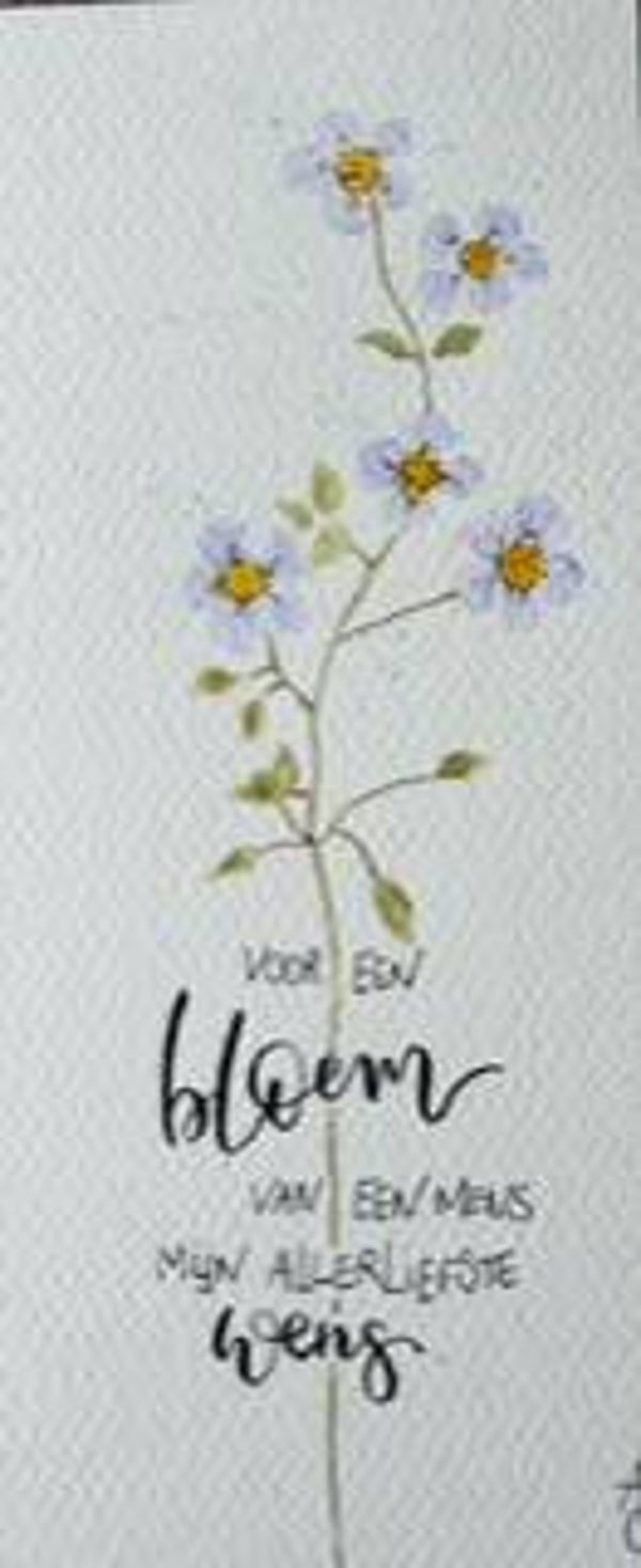 voor een bloem van een mens